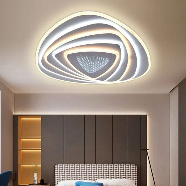 Flush LED chandelier