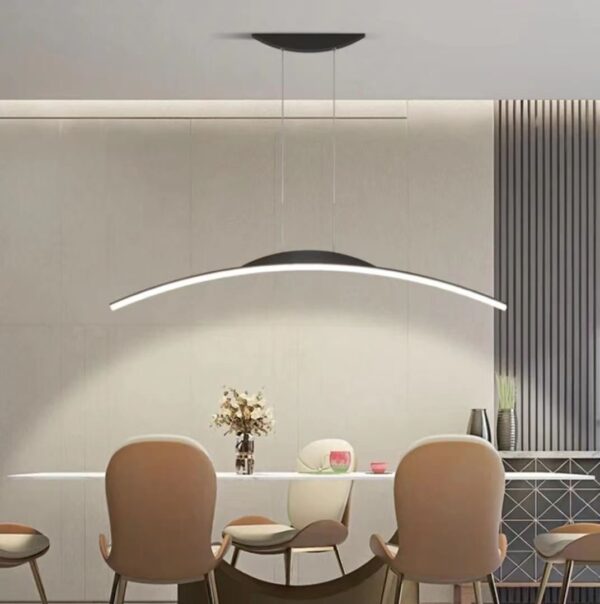 Minimalist Curve LED Pendant Light