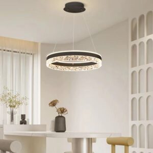 Crystal Ring LED Chandelier