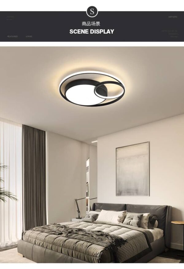 Interlocking Ring LED Ceiling Light