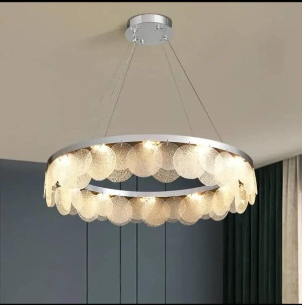 Modern Halo Disc Chandelier