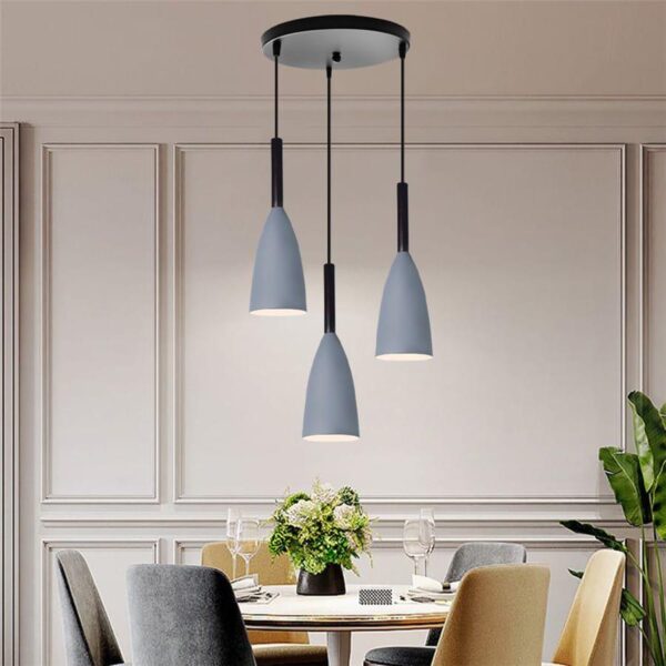 Minimalist Trio Pendant - Grey