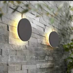 Minimalist Circular Outdoor Wall Sconce